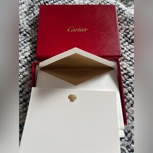 Cartier Seashell Stationary Set